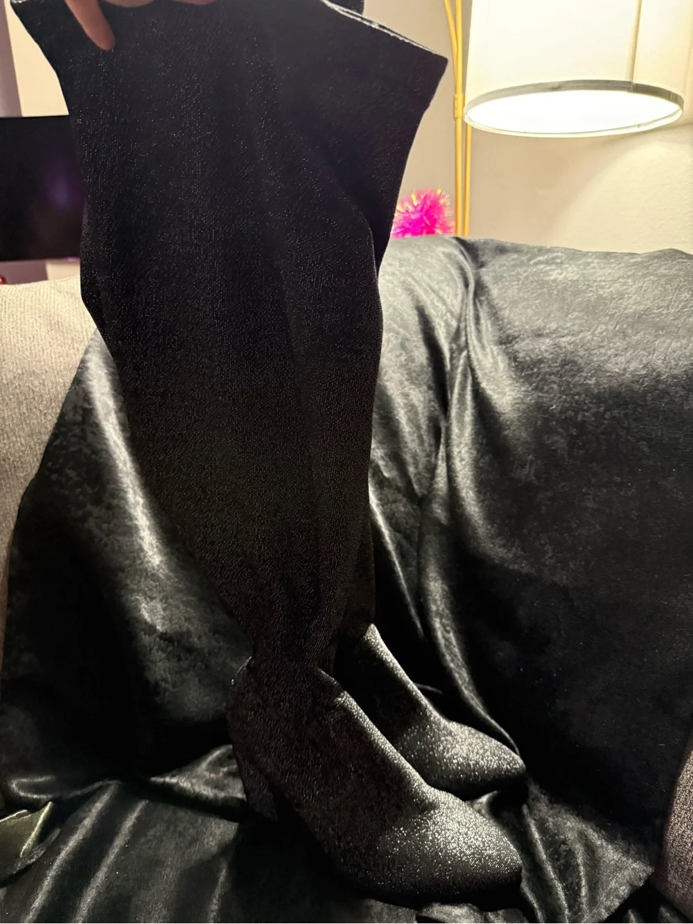 torrid Black Sparkle Over-the-Knee Stretch Boots 10.5 wide